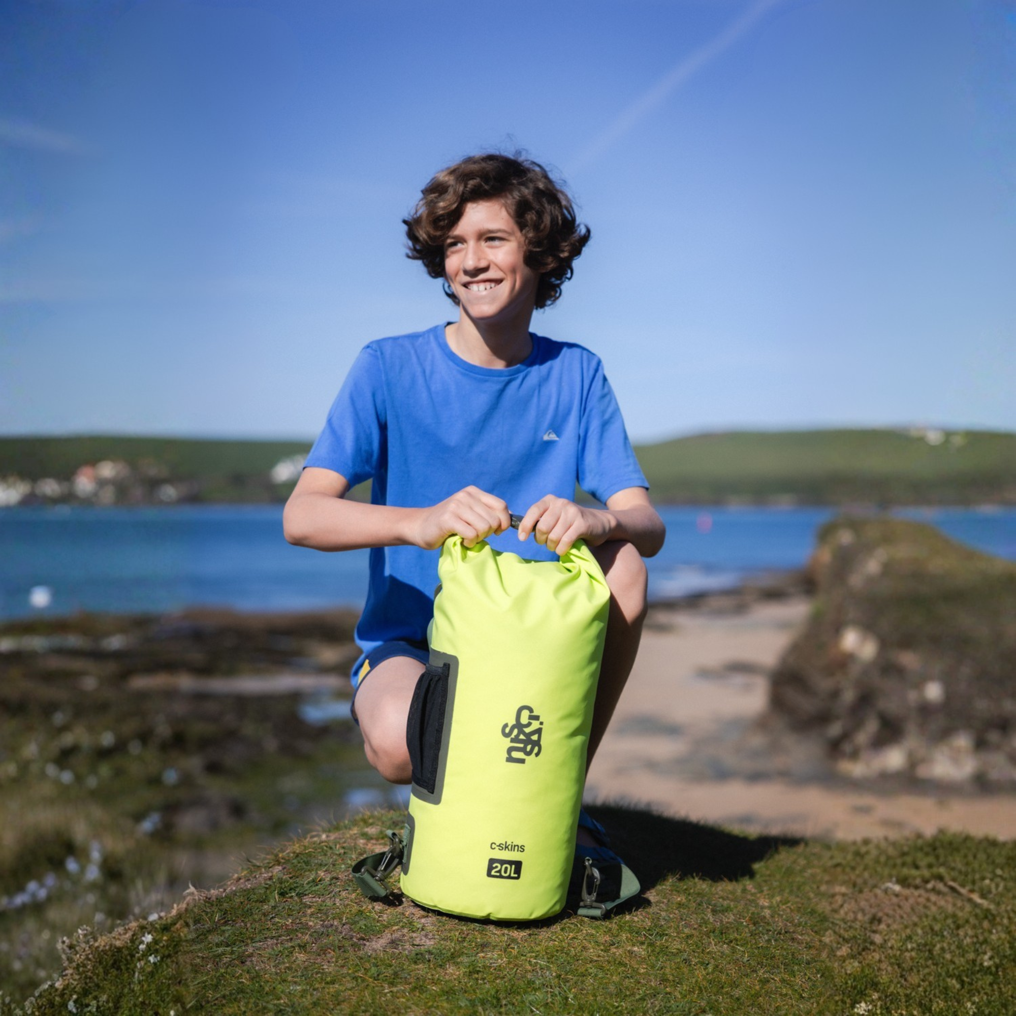 C-Skins Session 20L Dry Bag (Flash Green)