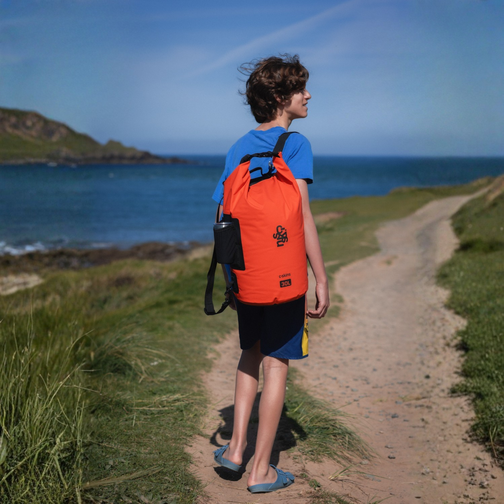 C-Skins Session 30L Dry Bag (Flame Orange)