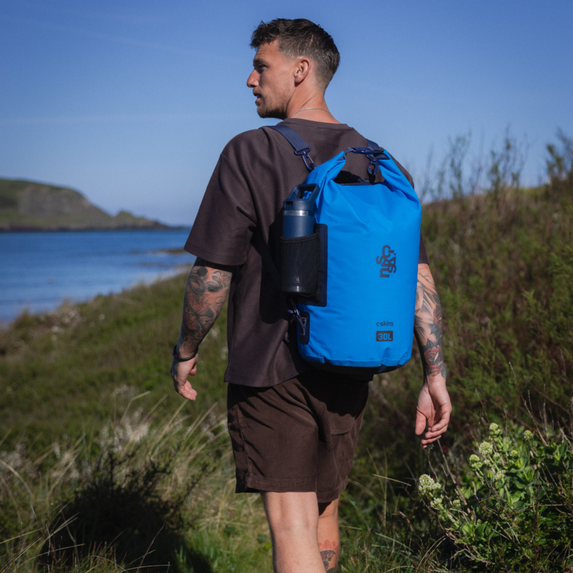 C-Skins Session 30L Dry Bag (Hawaiian Blue)