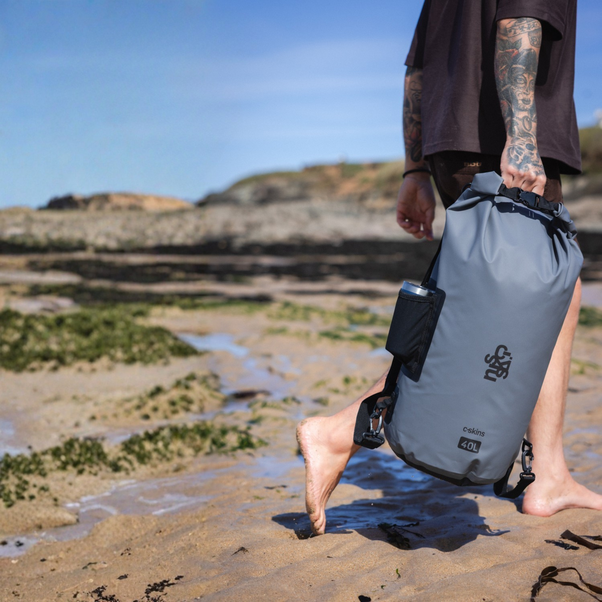 C-Skins Session 40L Dry Bag (Storm Grey)