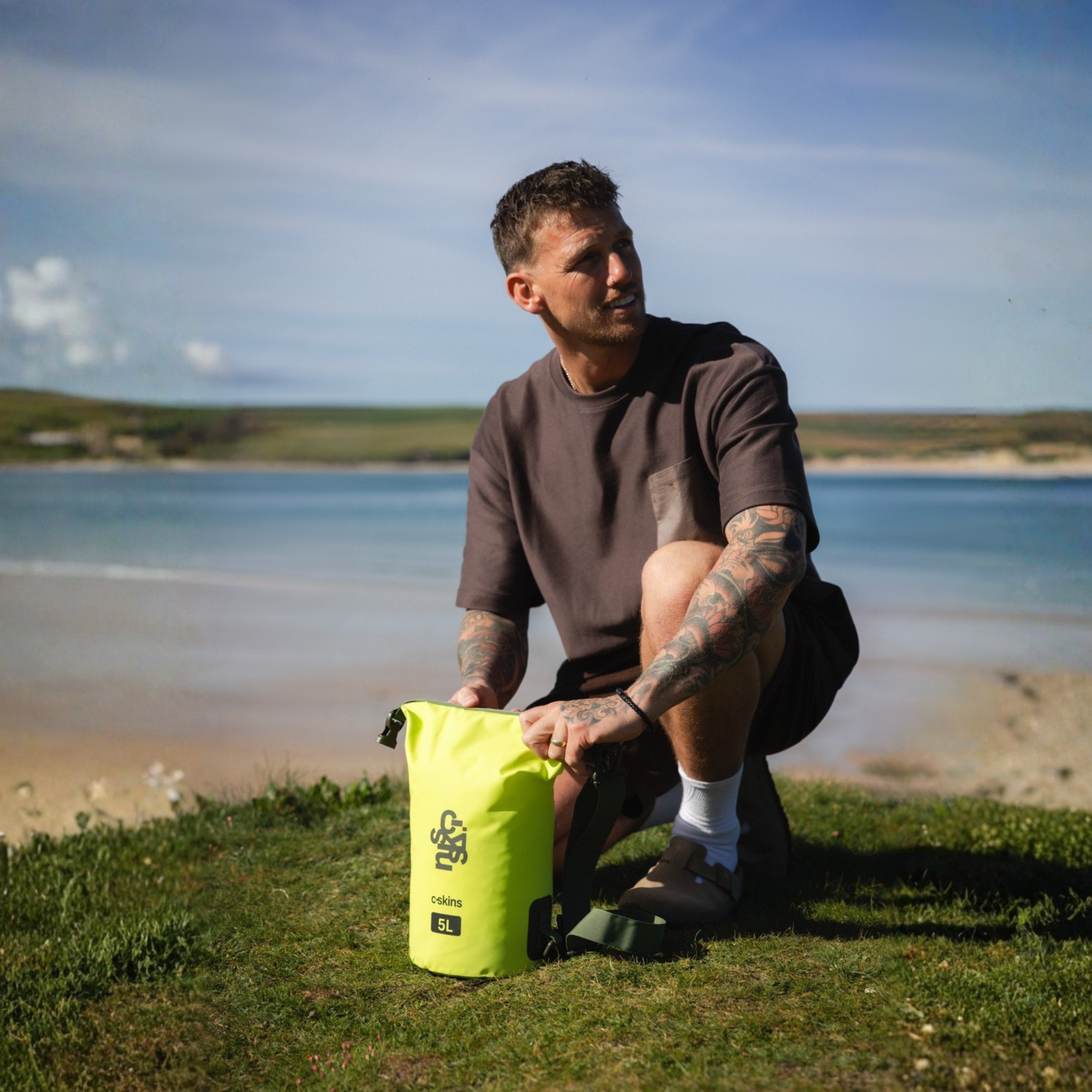 C-Skins Session 5L Dry Bag (Flash Green)