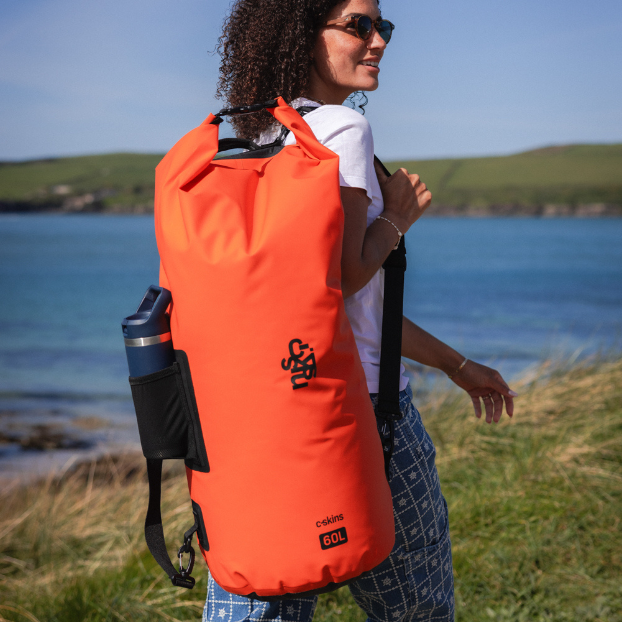 C-Skins Session 60L Dry Bag (Flame Orange)