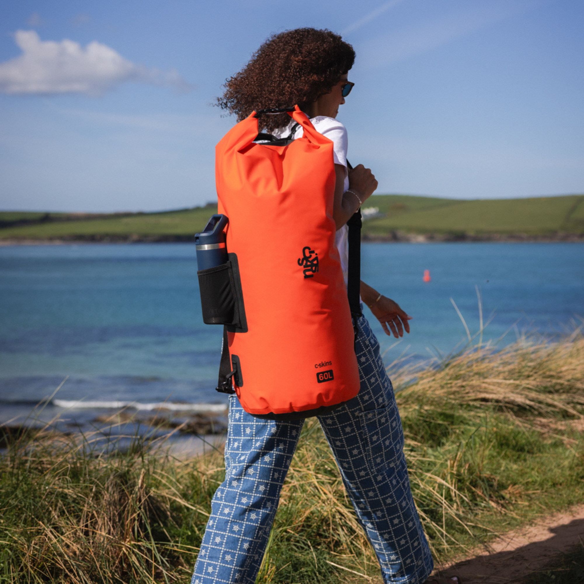 C-Skins Session 60L Dry Bag (Flame Orange)