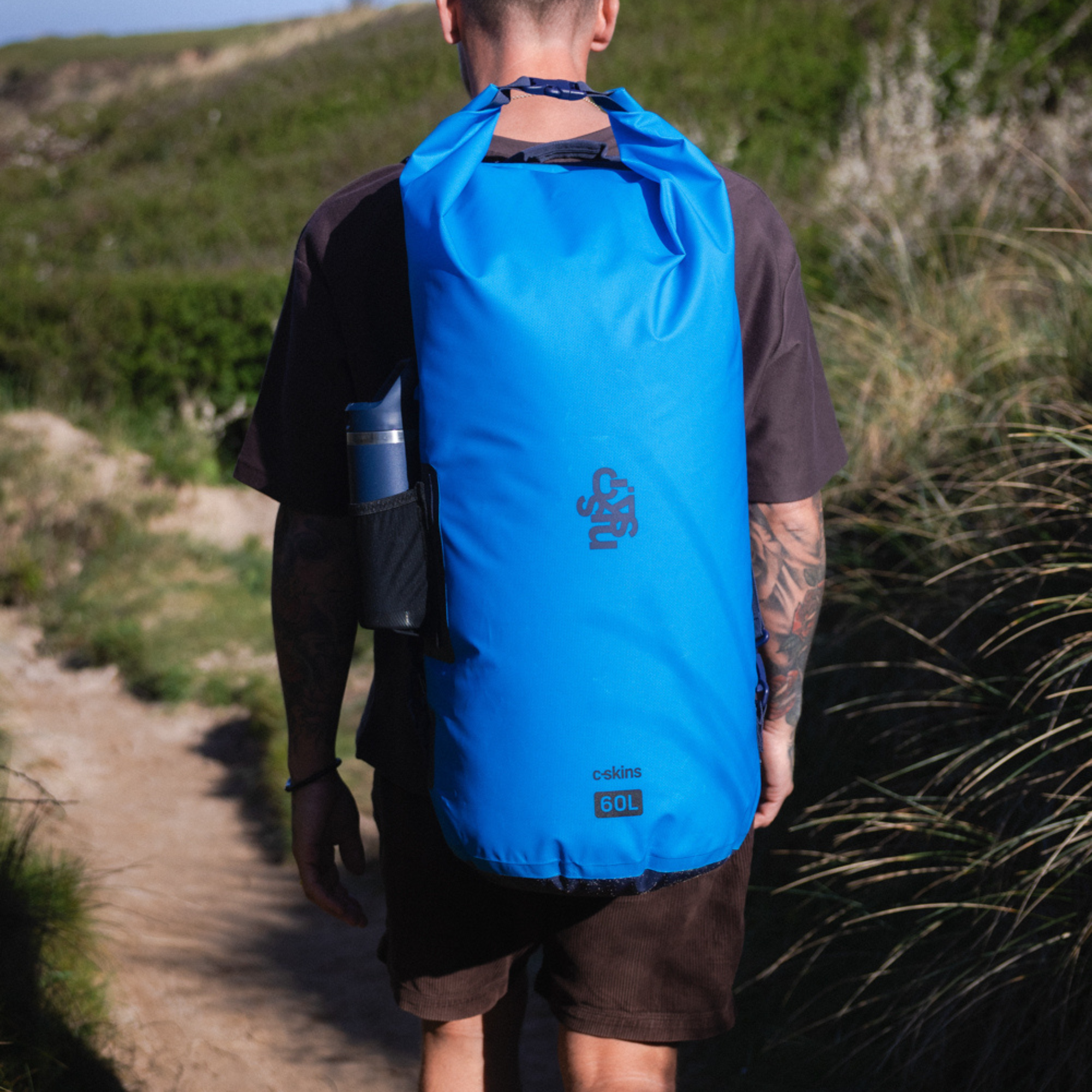 C-Skins Session 60L Dry Bag (Hawaiian Blue)