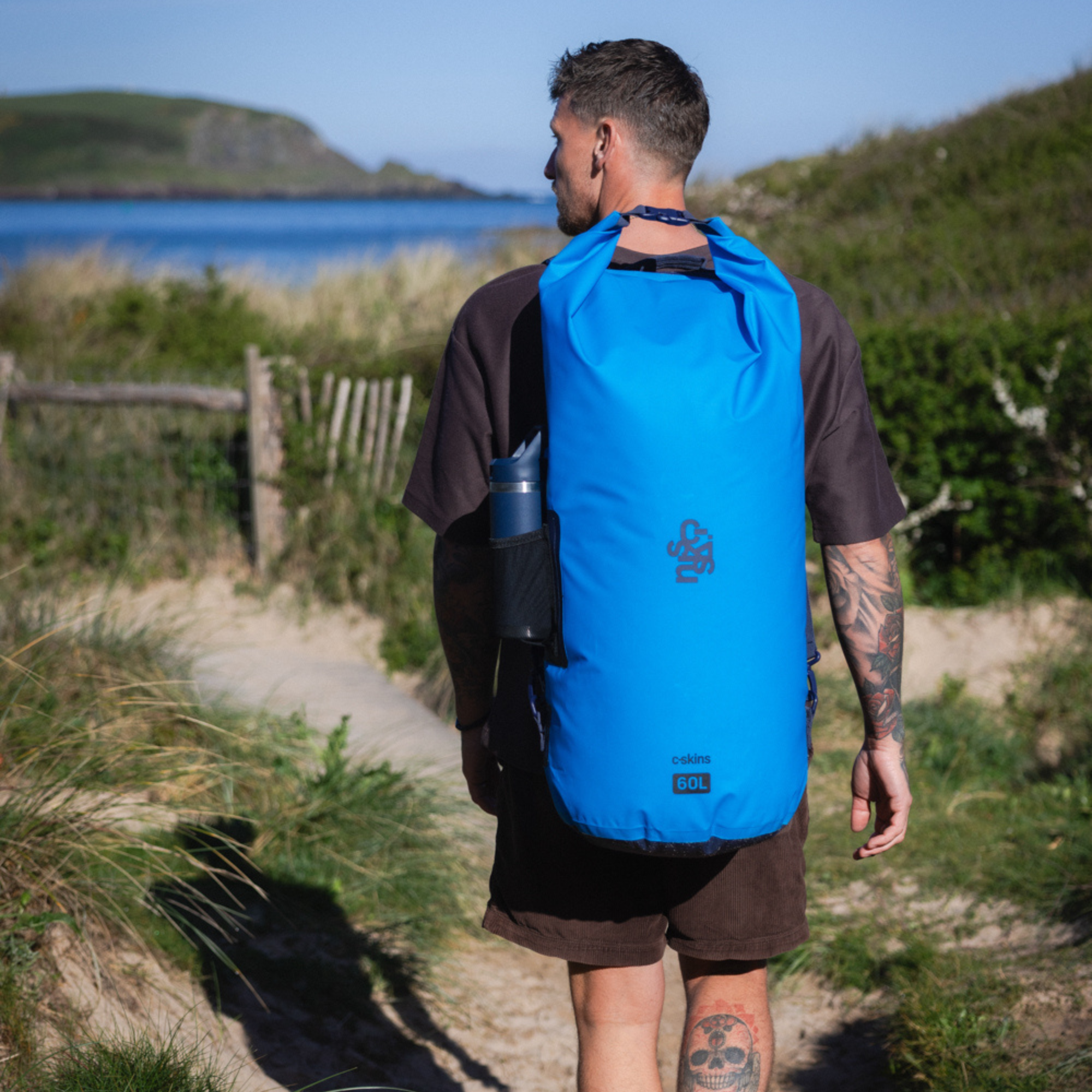 C-Skins Session 60L Dry Bag (Hawaiian Blue)