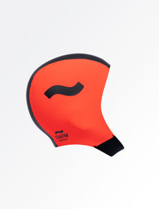 C-Skins Swim Research Thermal Swim/Watersports Neoprene Cap (Black/Orange)(3mm)