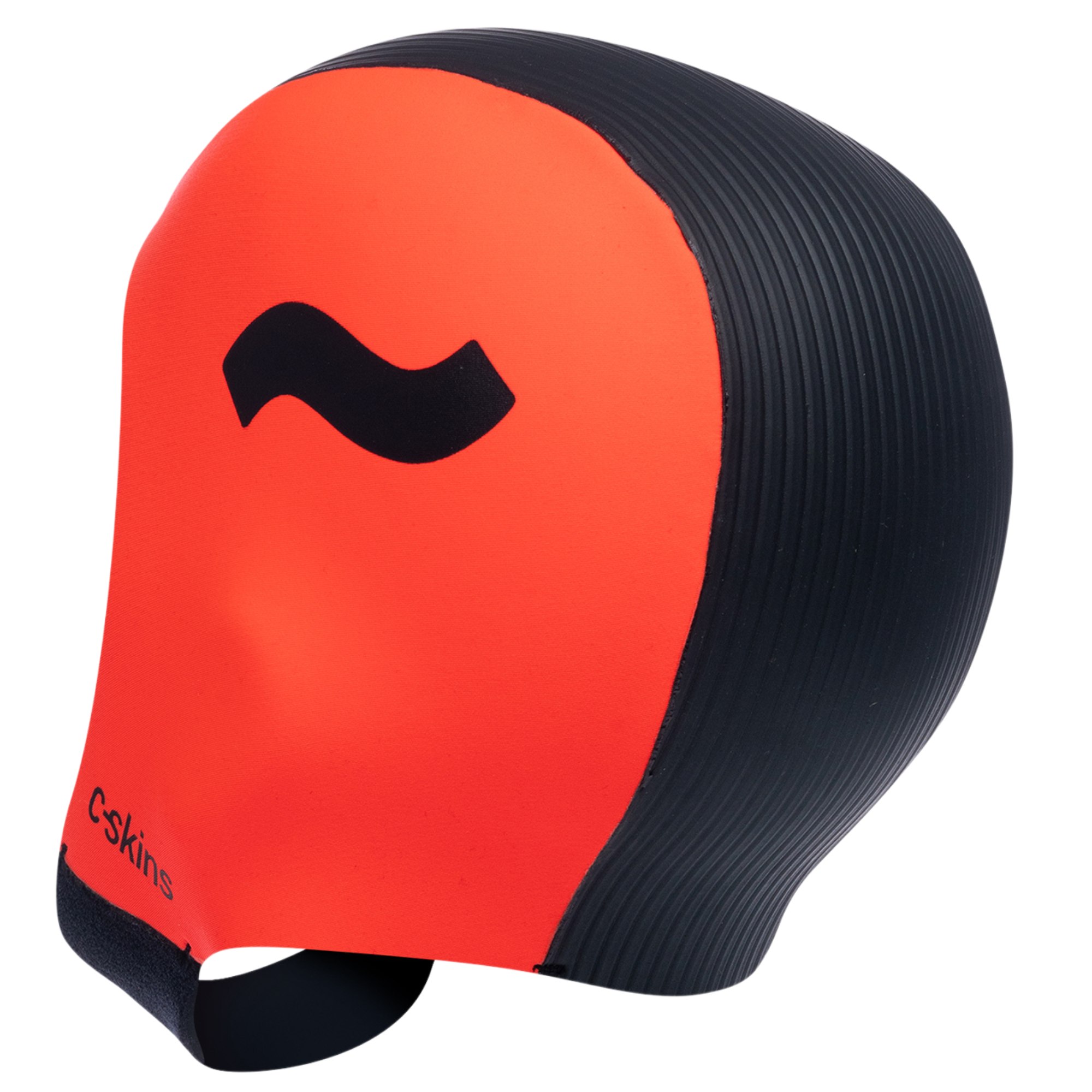 C-Skins Unisex Swim Research Thermal Swim/Watersports GBS Neoprene Cap (Black/Orange)(3mm)