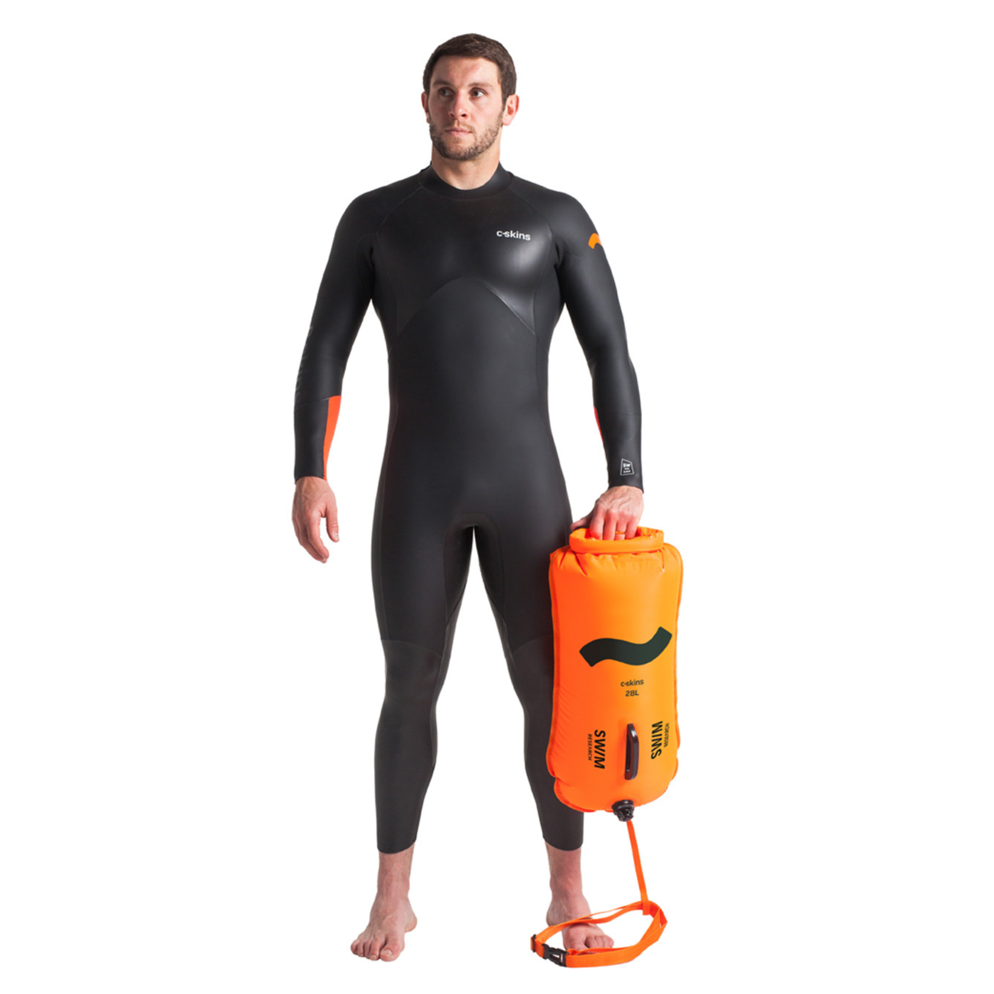 C-Skins Swim Research Buoyancy 28L Dry Bag (Orange)