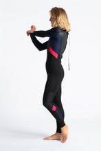 Load image into Gallery viewer, C-Skins Women&#39;s Element 3/2 Steamer Wetsuit (Black/Coral)
