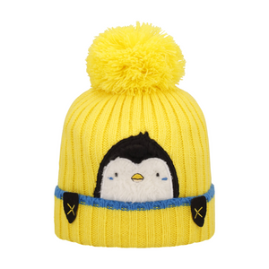 CMP Baby Fleece Lined Knit Beanie Bobble Hat (Winter Sun)