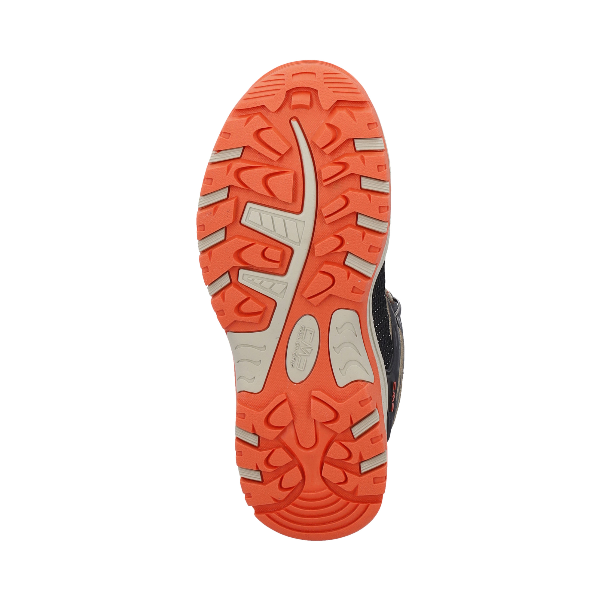 CMP Kids Rigel Trekking Waterproof Mid Trail Boots (Grey/Orange)(Sizes EU28-37)