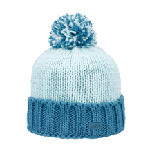 Load image into Gallery viewer, CMP Kids Bobble Knitted Beanie Hat (Acqua)
