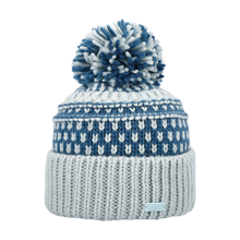 Load image into Gallery viewer, CMP Kids Bobble Knitted Beanie Hat (Acqua)
