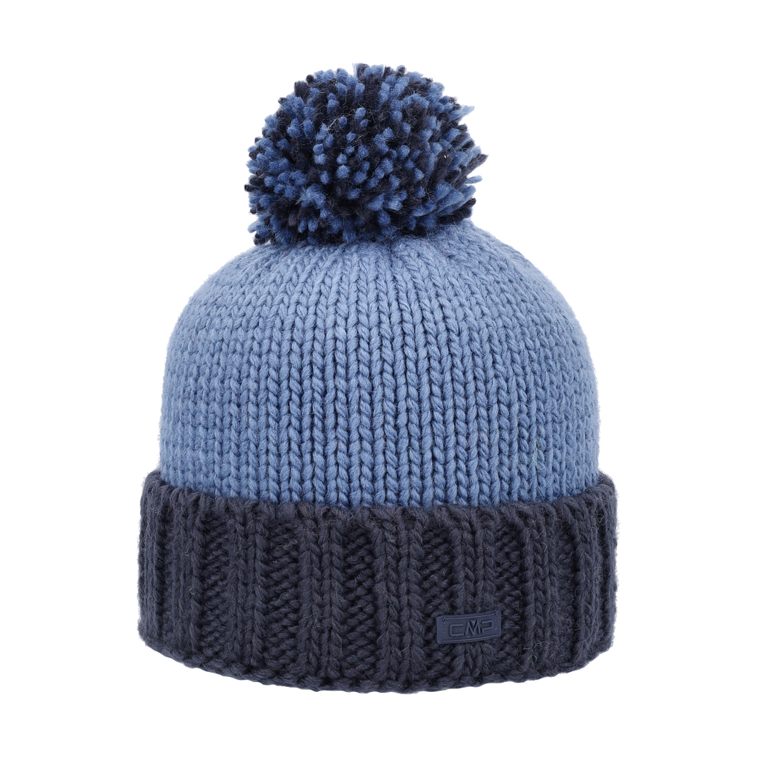 CMP Kids Bobble Knitted Beanie Hat (Bluestone)