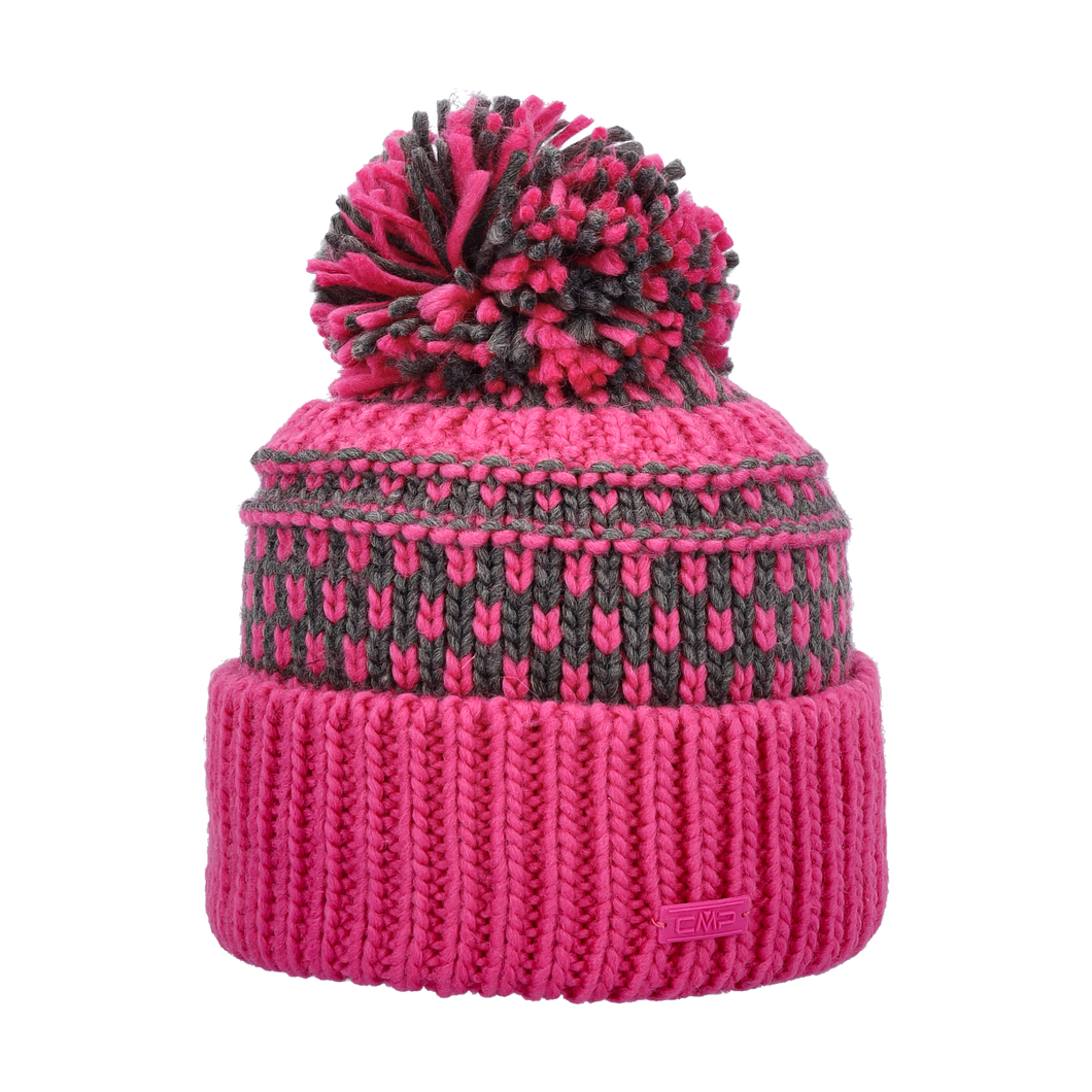 CMP Kids Bobble Knitted Beanie Hat (Festival)