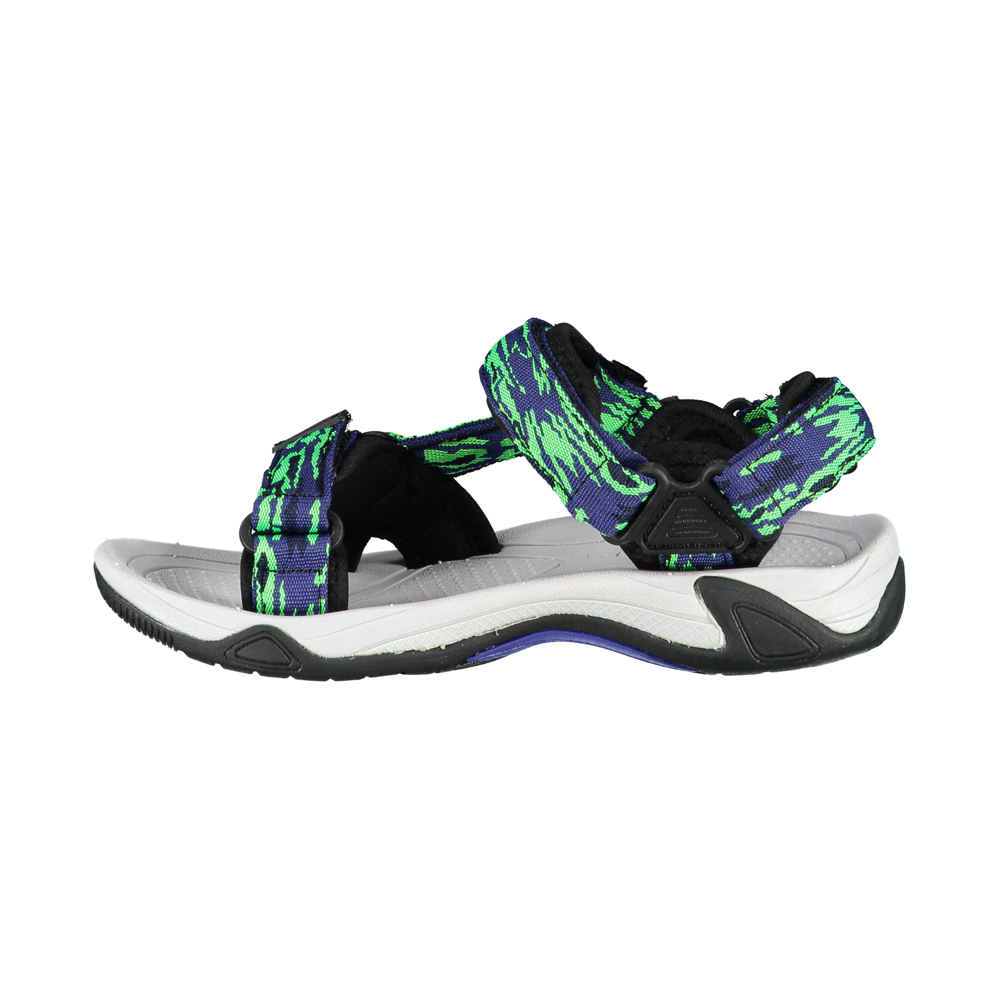 CMP Kids Hamal Vegan Friendly Hiking Sandals (B.Blue/Verde Fluo)(Sizes EU28-37)