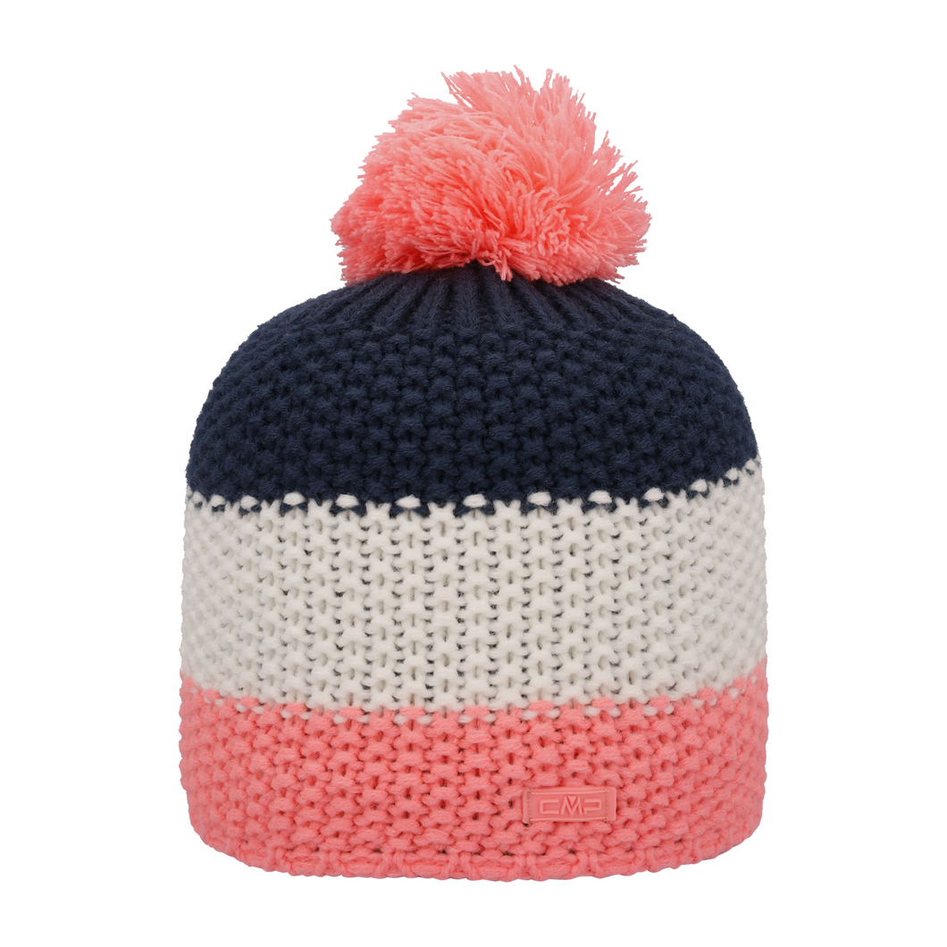 CMP Kids Knitted Bobble Beanie Hat (Lotus)