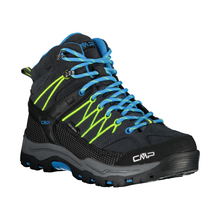 Load image into Gallery viewer, CMP Junior Rigel Trekking Waterproof Mid Trail Boots (Antracite/Yellow Fluo)(Sizes EU38-41)
