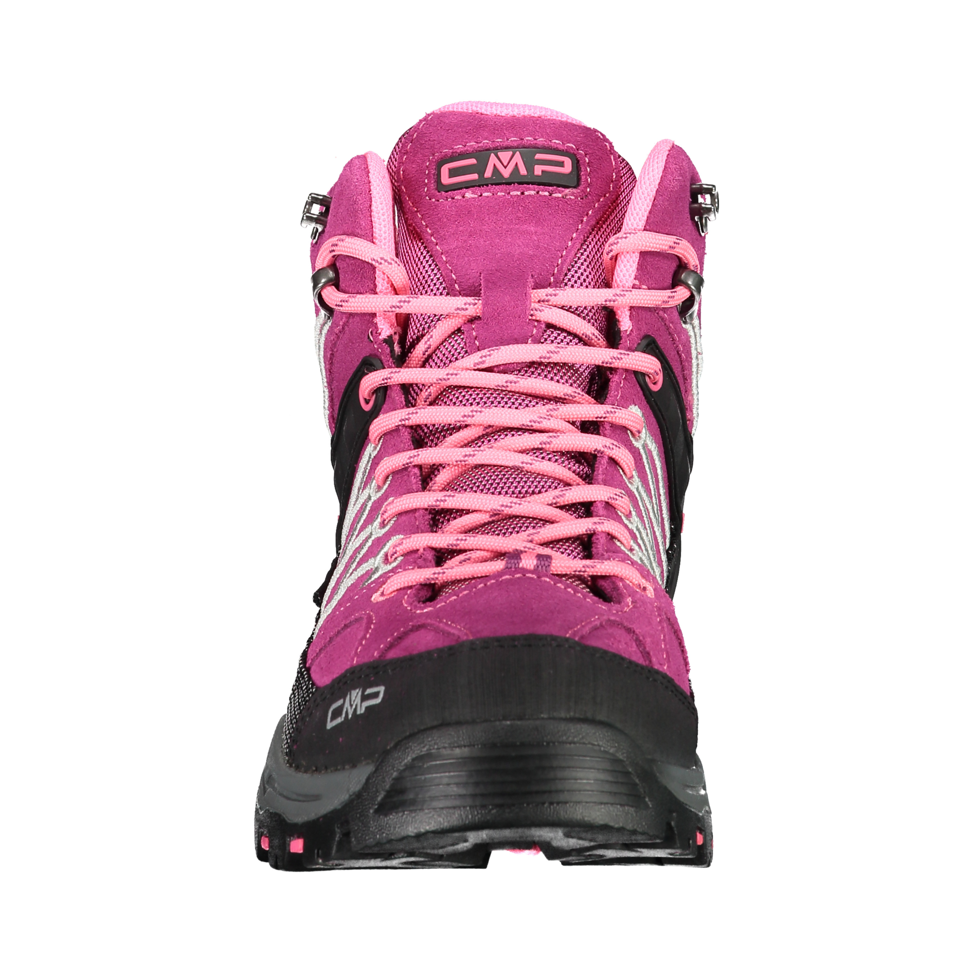 CMP Kids Rigel Trekking Waterproof Mid Trail Boots (Berry/Pink Fluo)(Sizes EU28-37)