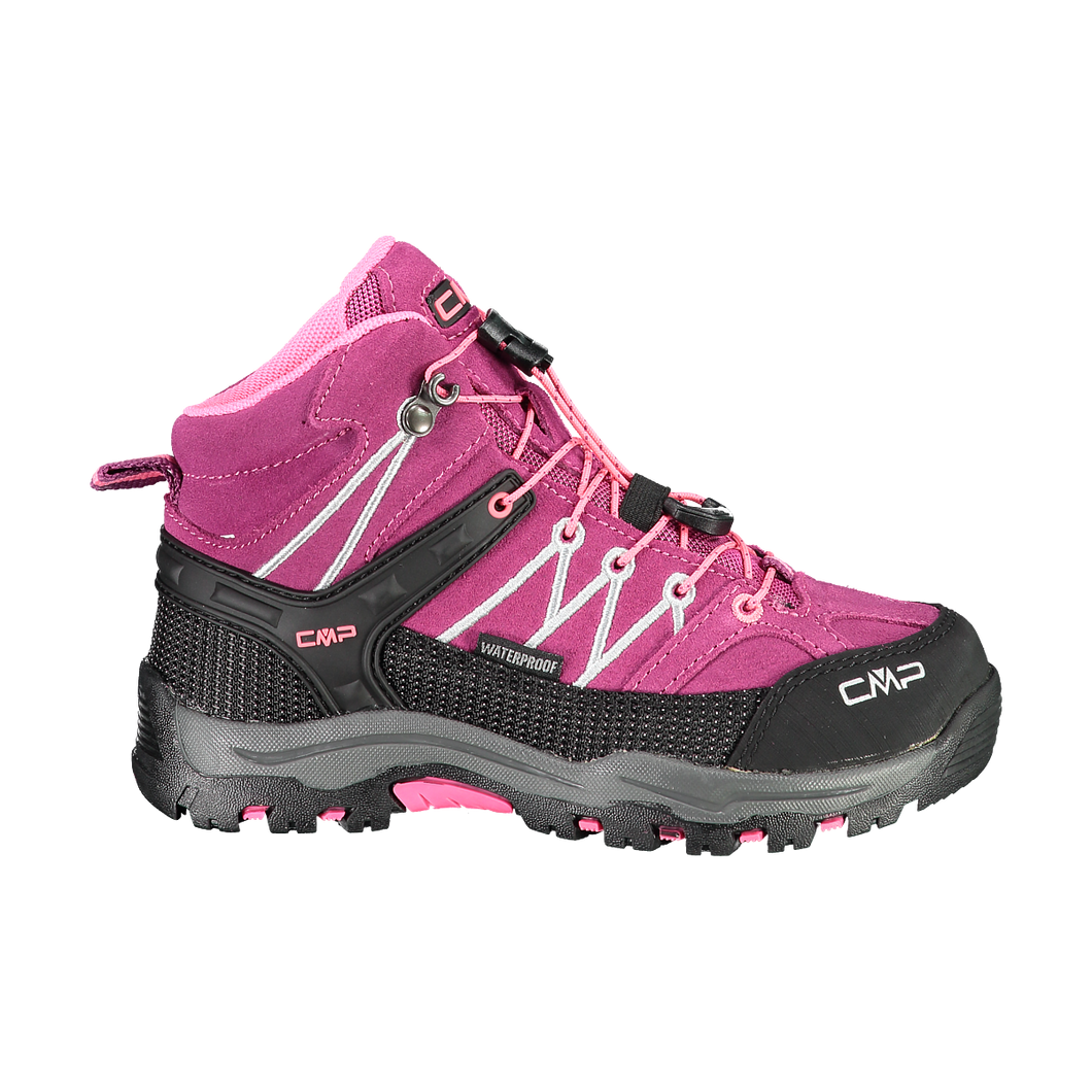 CMP Kids Rigel Waterproof Mid Trail Boots (Berry-Pink Fluo)(Sizes EU28-41)