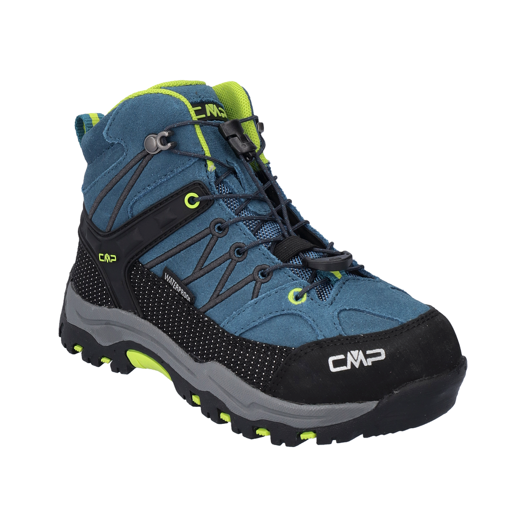 CMP Kids Rigel Waterproof Mid Trail Boots (Deep Lake-Acido)(Sizes EU28-41)