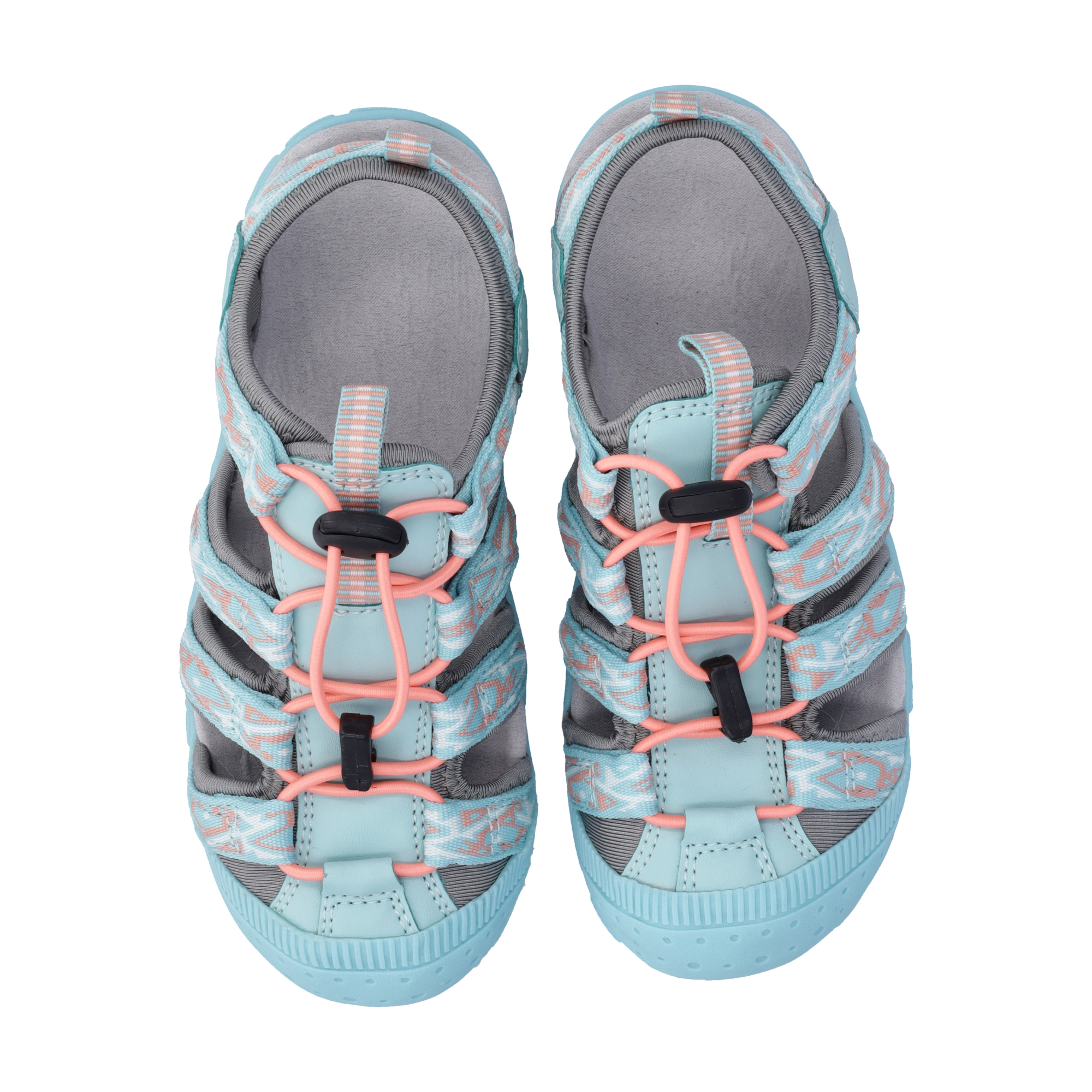 CMP Kids Sahiph Vegan Friendly Hiking Sandals (Acqua/Sunrise)(Sizes EU28-37)