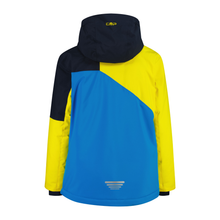 Load image into Gallery viewer, CMP Kids Twill Hooded Waterproof Ski Jacket (B.Blue/Royal Blue/Winter Sun)
