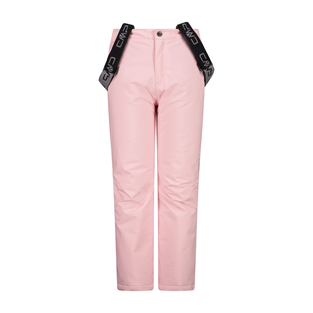 CMP Kids Waterproof Ski Trousers With Suspenders (Pink)