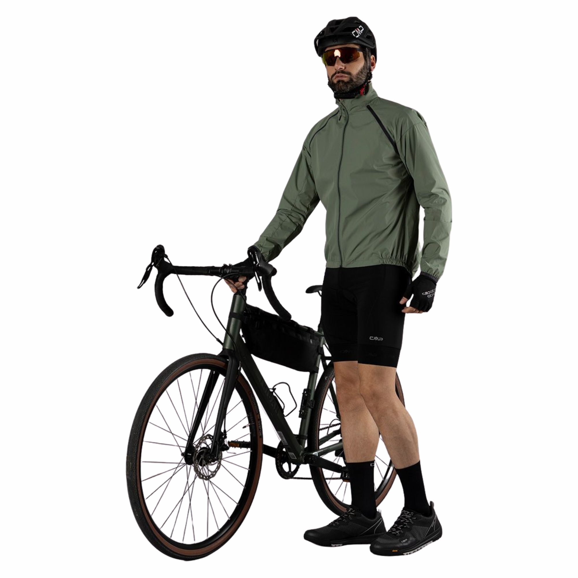 CMP Men's Bike Shorts with Sponge Pad Nero U901 34C7827