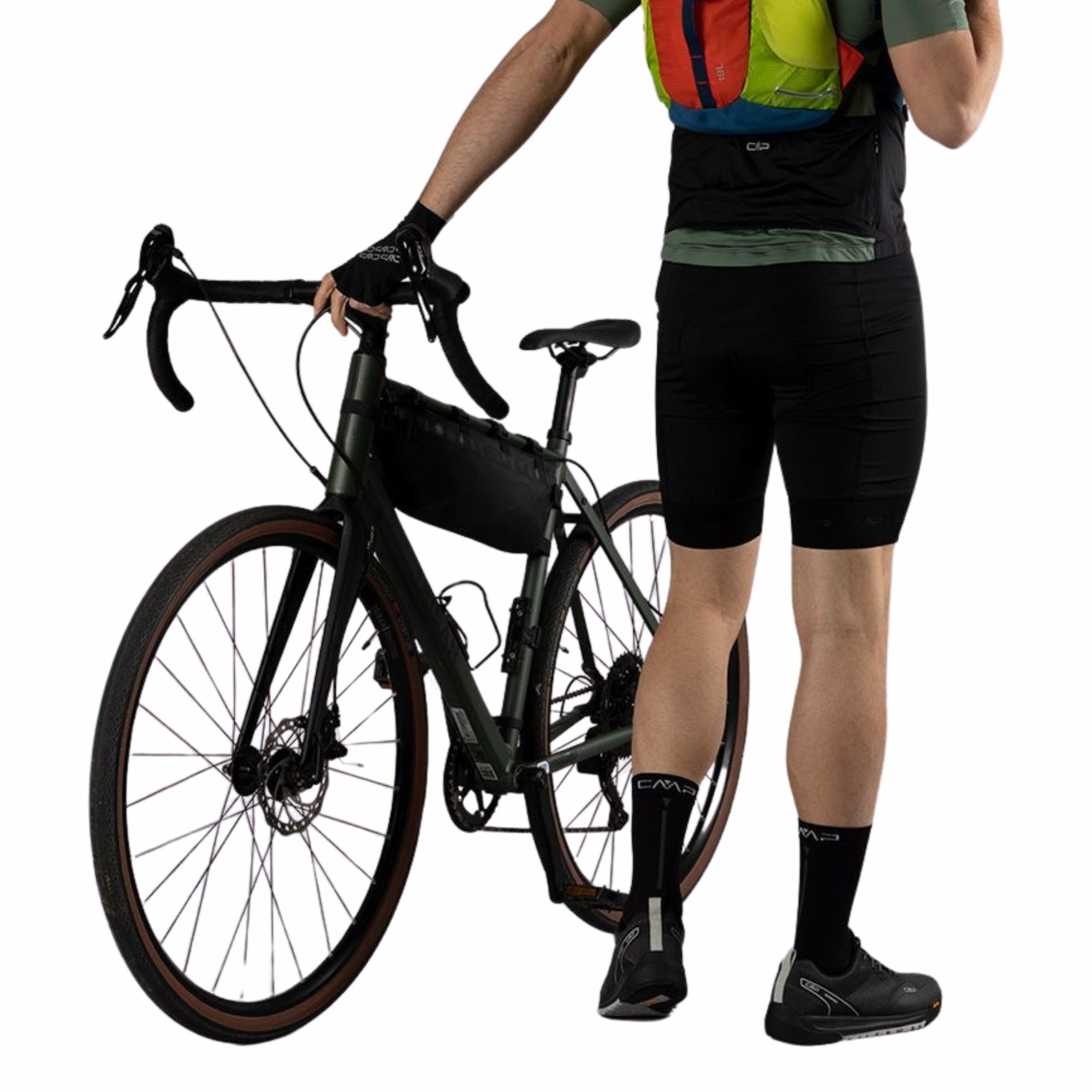 CMP Men's Bike Shorts with Sponge Pad Nero U901 34C7827