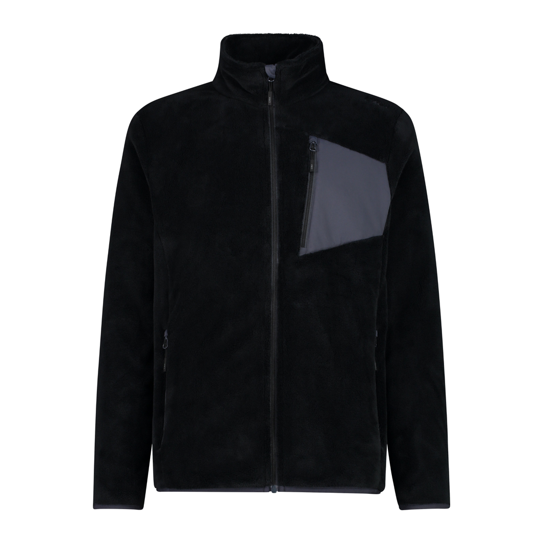 CMP Men's Highloft Full Zip Fleece (Nero/Titanio)