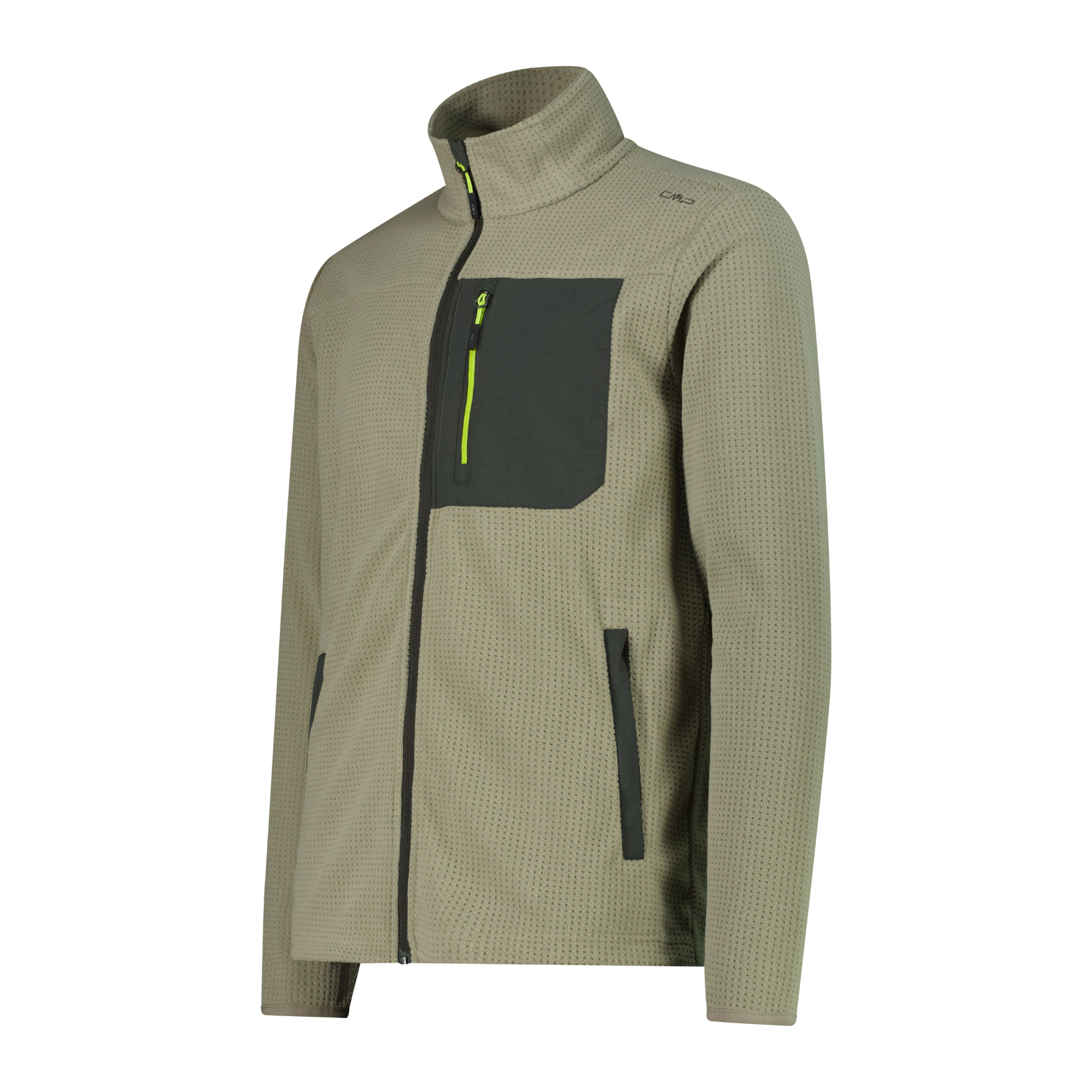 CMP Men's Jacquard Arctic Full Zip Fleece (Sage)