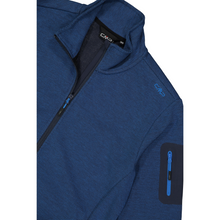 Load image into Gallery viewer, CMP Men&#39;s Jacquard Knit-Tech Full Zip Fleece (Blue/Royal Blue)
