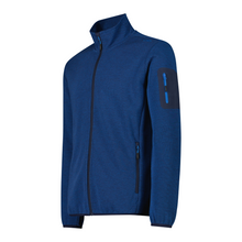 Load image into Gallery viewer, CMP Men&#39;s Jacquard Knit-Tech Full Zip Fleece (Blue/Royal Blue)
