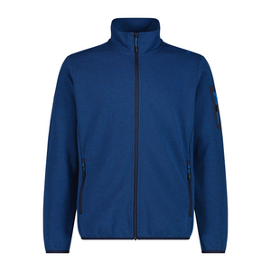 CMP Men's Jacquard Knit-Tech Full Zip Fleece (Blue/Royal Blue)