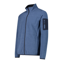 Load image into Gallery viewer, CMP Men&#39;s Jacquard Knit-Tech Full Zip Fleece (Bluestone B.Blue)
