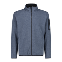 Load image into Gallery viewer, CMP Men&#39;s Jacquard Knit-Tech Full Zip Fleece (Bluestone B.Blue)
