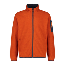 Load image into Gallery viewer, CMP Men&#39;s Jacquard Knit-Tech Full Zip Fleece (Jaffa)
