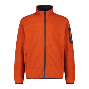 CMP Men's Jacquard Knit-Tech Full Zip Fleece (Jaffa)