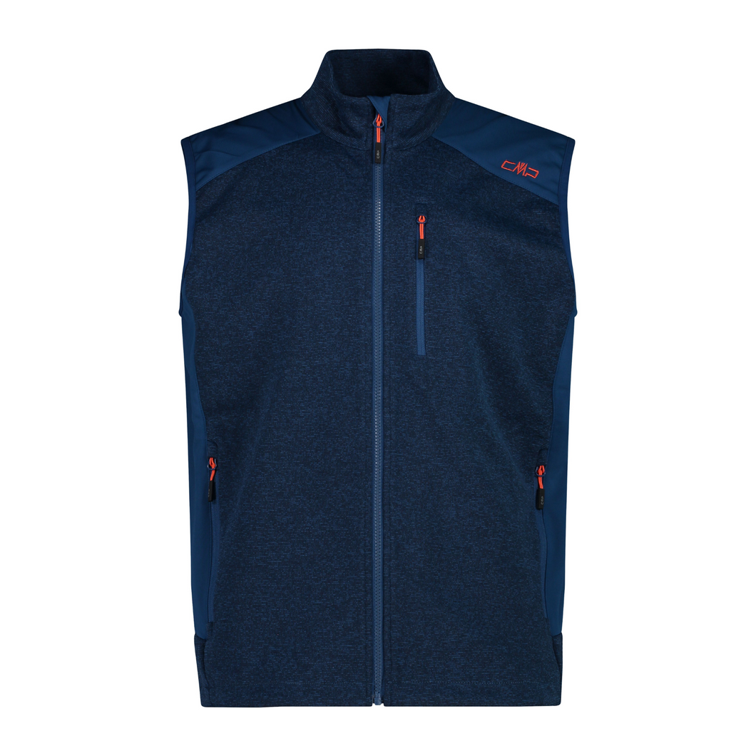 CMP Men's Jacquard Weave Softshell Vest (Ocean)