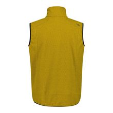 Load image into Gallery viewer, CMP Men&#39;s Jaquard Knit-Tech Fleece Vest (Gold Green/Anthracite)
