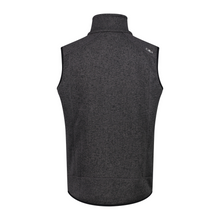 Load image into Gallery viewer, CMP Men&#39;s Jaquard Knit-Tech Fleece Vest (Nero/Glacier)
