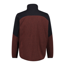 Load image into Gallery viewer, CMP Men&#39;s Knit-Tech Jacquard Weave Full Zip Fleece (Ruggine/Nero)
