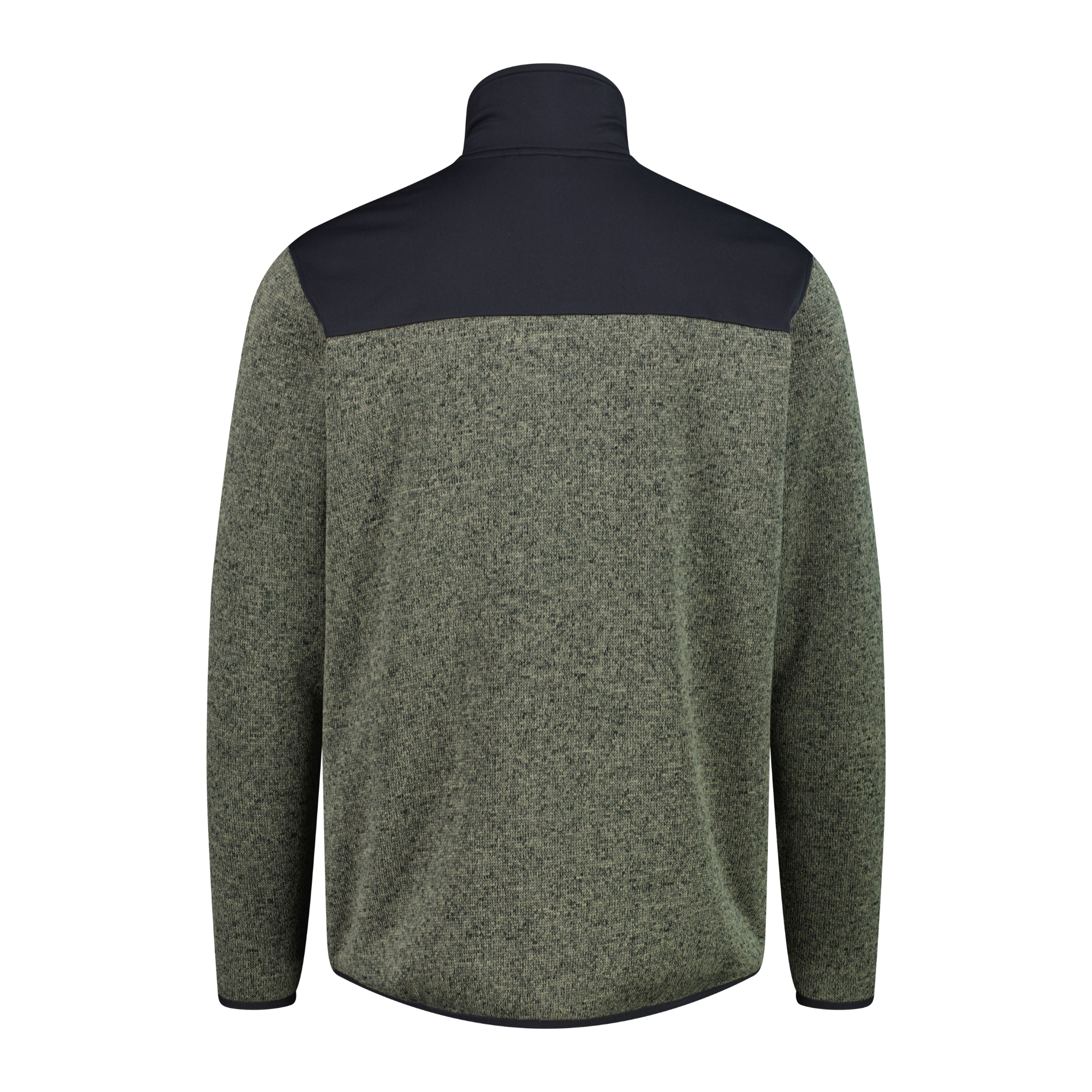 CMP Men's Knit Tech Jacquard Full Zip Fleece (Sage/Anthracite)