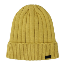 Load image into Gallery viewer, CMP Men&#39;s Knitted Fleece Lined Beanie Hat (Gold Green)
