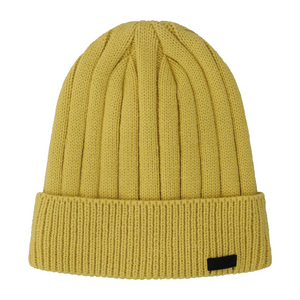 CMP Men's Knitted Fleece Lined Beanie Hat (Gold Green)