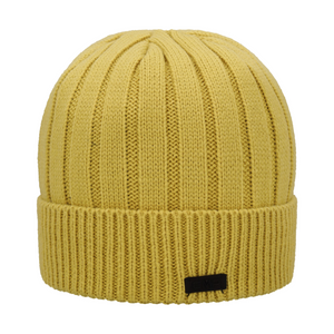 CMP Men's Knitted Fleece Lined Beanie Hat (Gold Green)