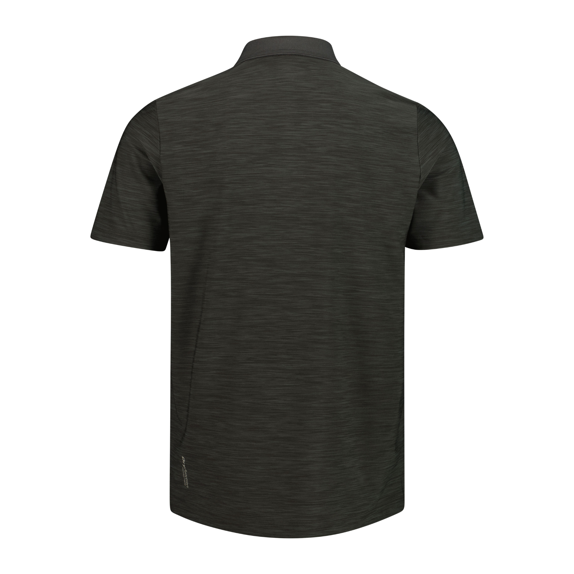 CMP Men's Melange Stretch Jersey Short Sleeve Technical Polo Shirt (Pine Mel)