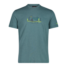 Load image into Gallery viewer, CMP Men&#39;s Printed DriRelease Cotton Technical Tee (Lichen Melange)
