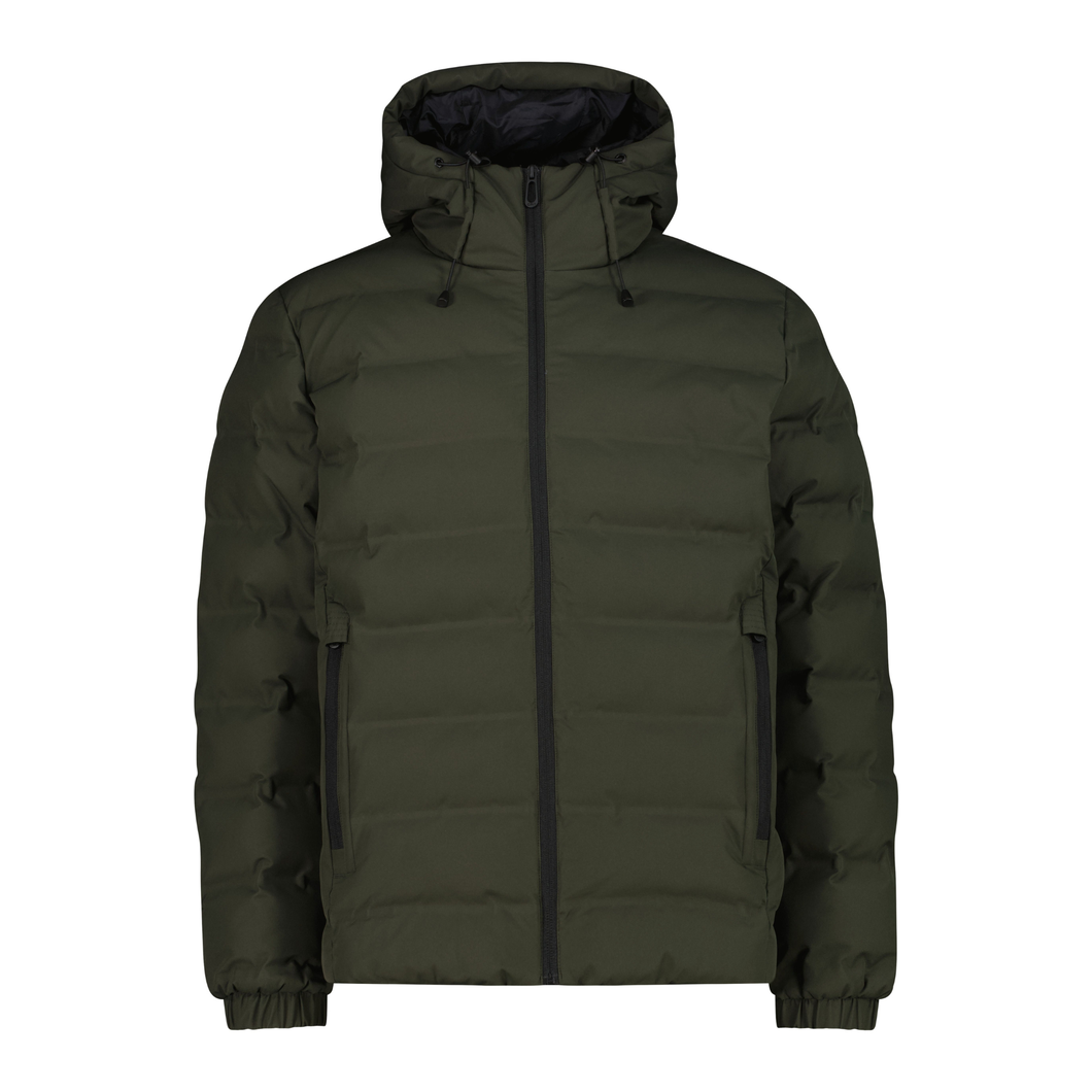 CMP Men's Puffy Hooded Waterproof Insulated Jacket (Forest)